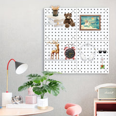 1pc Plastic Pegboard With 1 Inch Hole Spacing Storage Rack