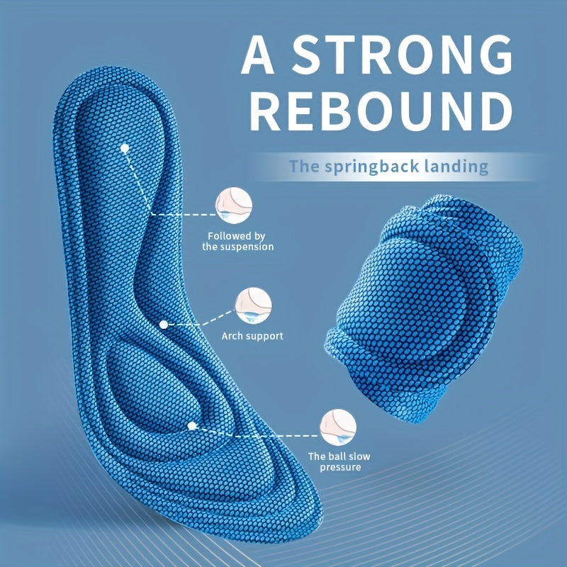 Sports Shock Absorption Insoles High Elastic Deodorant Comfortable Running