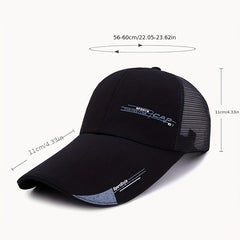 Men's Outdoor Sunshade Hat with Tidal Printing Breathable Mesh