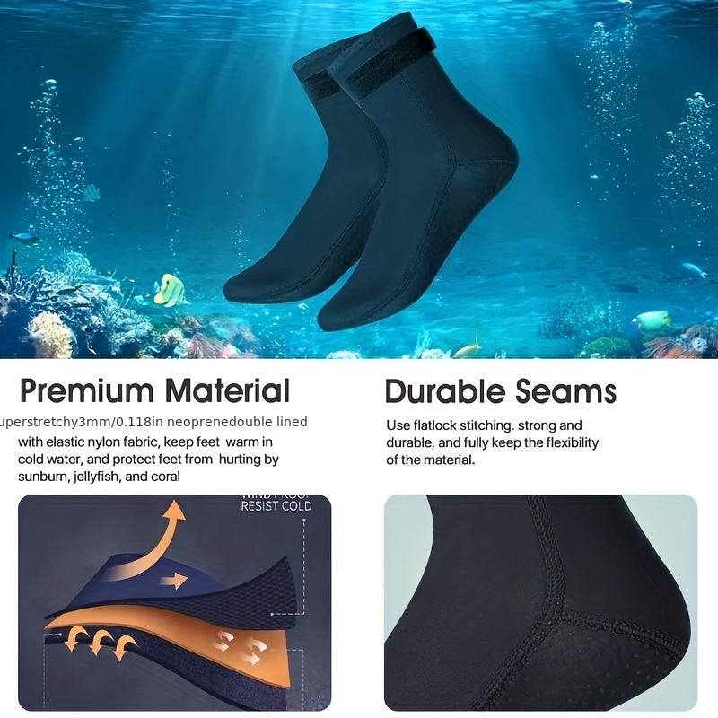 3mm Diving Swimming Socks Waterproof Anti Slip Beach Socks