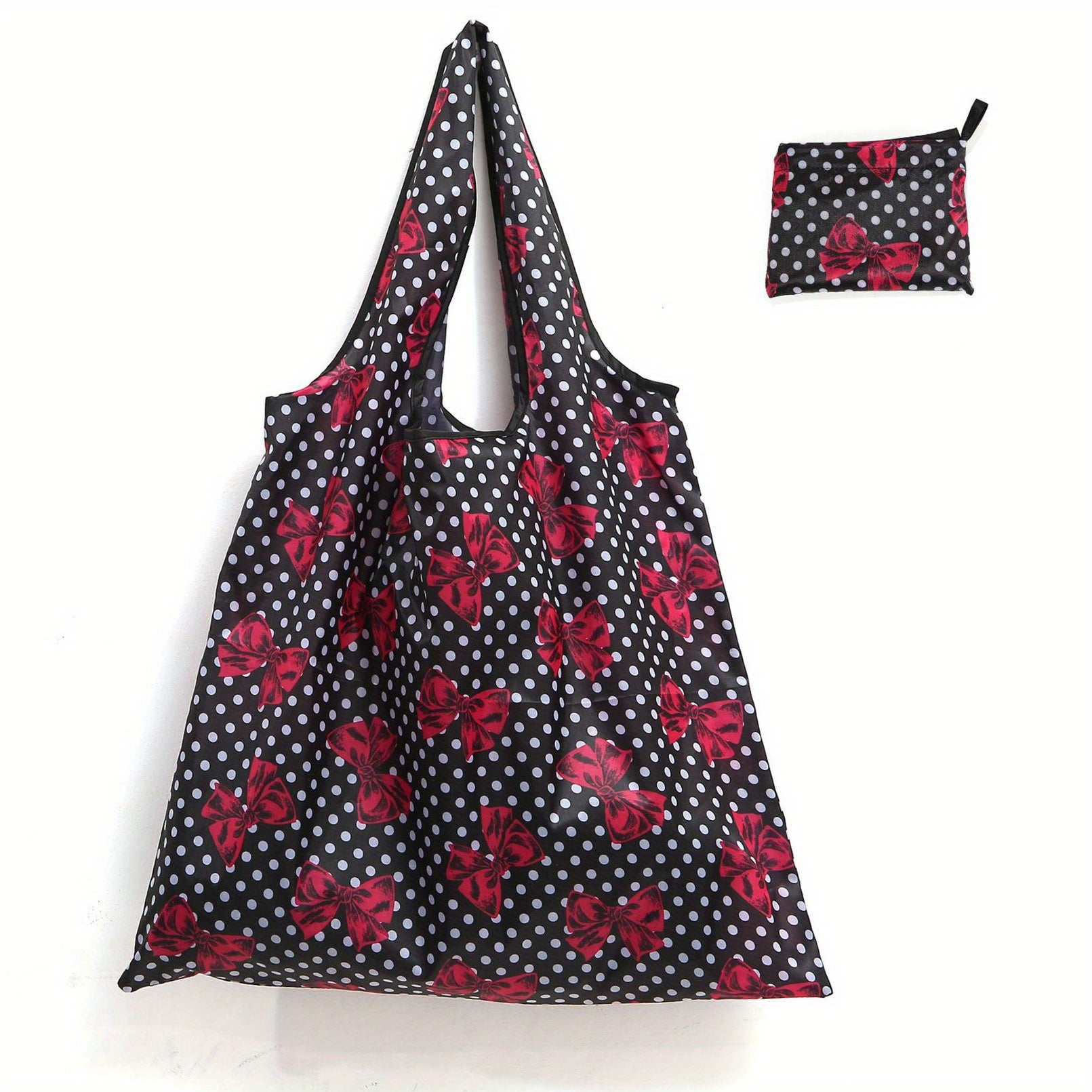 Reusable Grocery Bags Shoulder Bag Lightweight Shopper Foldable Bag