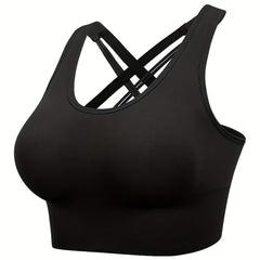 Criss Cross Back Sports Bra for Workout