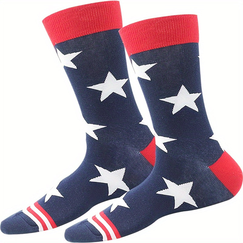American Flag Pattern Socks for Men or Women - Patriotic 4th of July Freedom