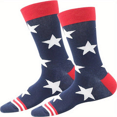 American Flag Pattern Socks for Men or Women - Patriotic 4th of July Freedom
