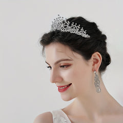 Crystal Headband Tiara Hair Accessory for Prom Birthday