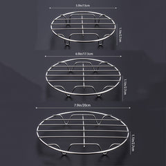 Stainless Steel Steaming and Cooling Rack for Kitchen Cooking