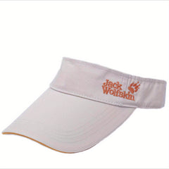 Men's Sunscreen Breathable Visor Hat with Letter Embroidery