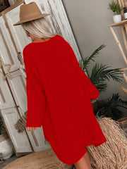 Casual Sweater Dress Women's Plus