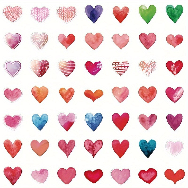 50pcs Love Series Graffiti Stickers Waterproof DIY Decoration Stickers