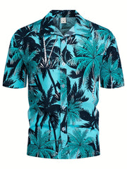 Men's Hawaiian Print Shirt Lightweight Casual Shirt
