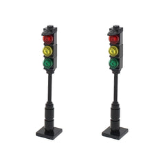 2pcs Traffic Light and Railway Scene Building Blocks Gift