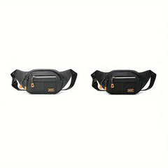 Solid Outdoor Sports Waist Bag Waterproof Nylon Single Shoulder Bag