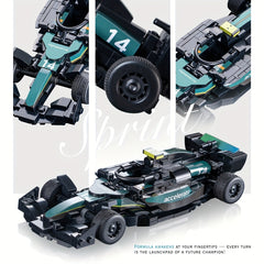 F1 Racing Block Car Toy Set for Boys and Girls 6+