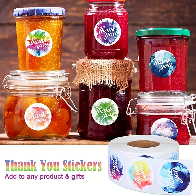 500 Thank You Adhesive Sticker Labels Roll for Crafts Decoration