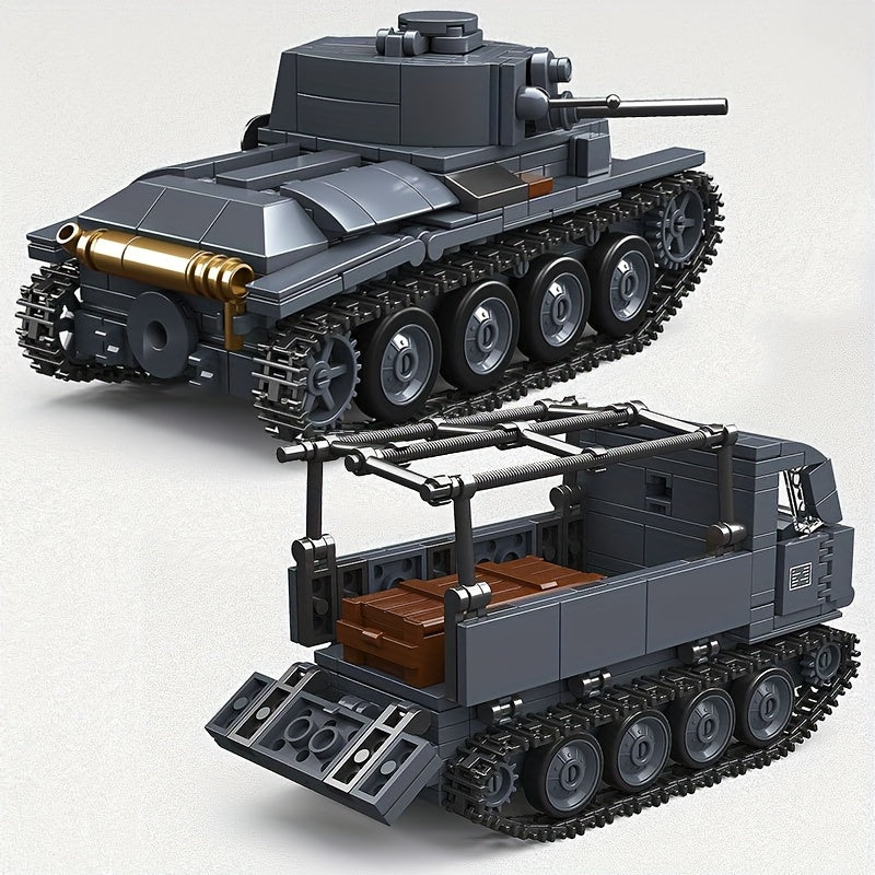 20th Century Classic Tank Building Block Armored Vehicle Educational Toy