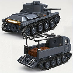 20th Century Classic Tank Building Block Armored Vehicle Educational Toy