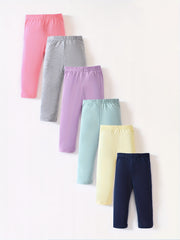 6pcs Baby Pants Solid Anti-mosquito Bottoming