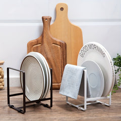 2pcs Home Plate Holder Vertical Cupboard Organizer