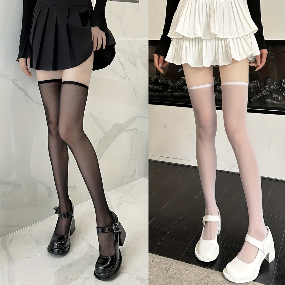 Sheer Thigh High Socks Ultra thin Over The Knee Stockings