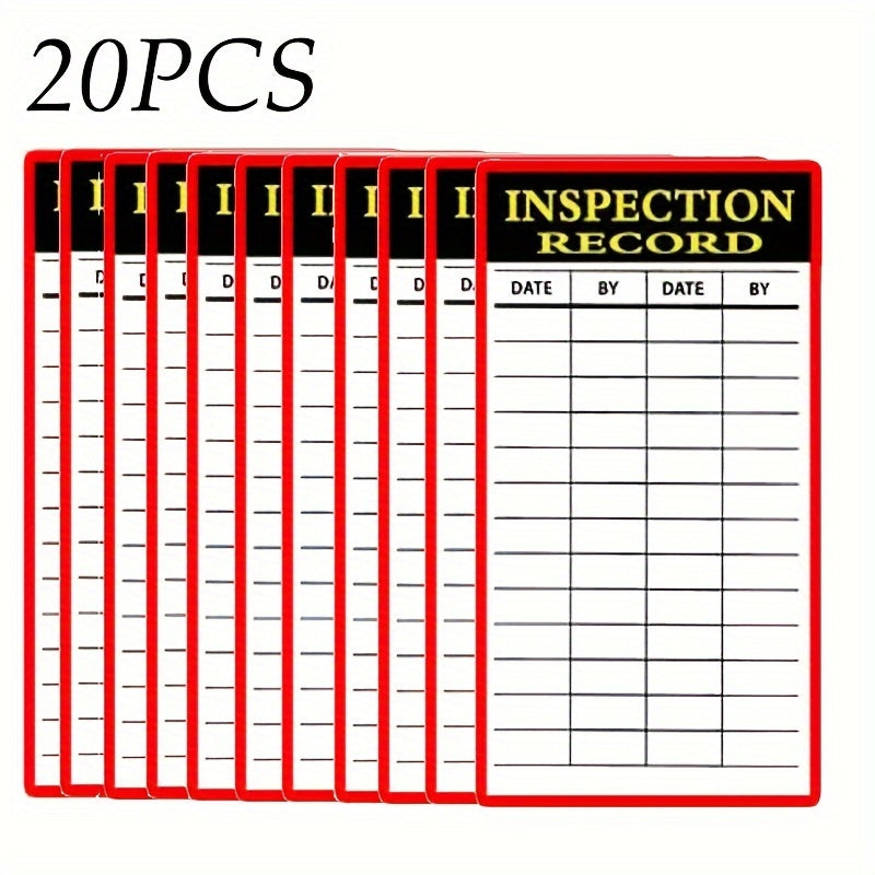 20pcs Inspection Record Inventory Transport Tray Stickers
