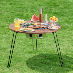 Portable Folding Stove Table for Camping Outdoor Barbecue