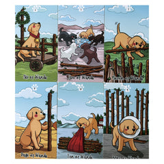 78pcs Cartoon Dog Tarot Card With Study Guide Standard Size Fortune Telling Game