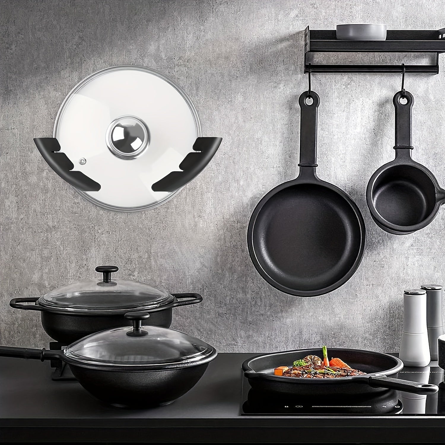 Pot Lid Organizer Wall Mounted Kitchen Storage