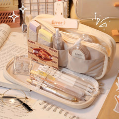Large Capacity Stationery Bag Pencil Case for Office School Girls