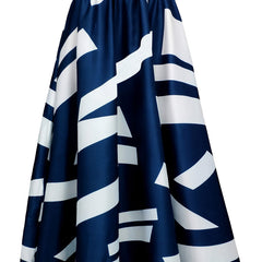 Street Style Random Print Maxi Skirt