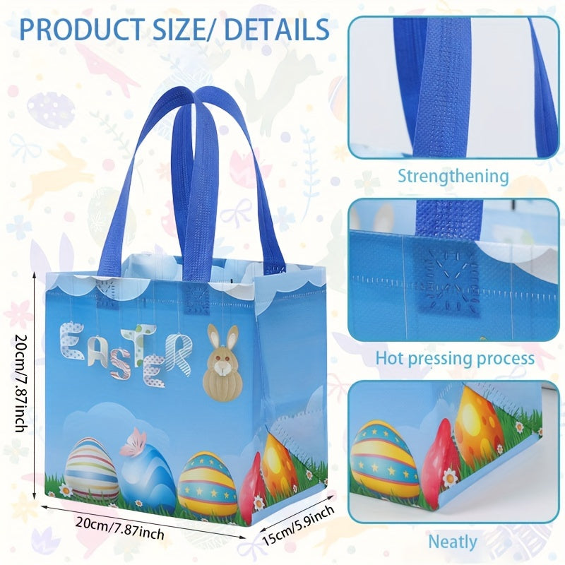 Easter Non-woven Tote Bag Gift Rabbit Egg Shopping Bag