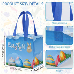 Easter Non-woven Tote Bag Gift Rabbit Egg Shopping Bag