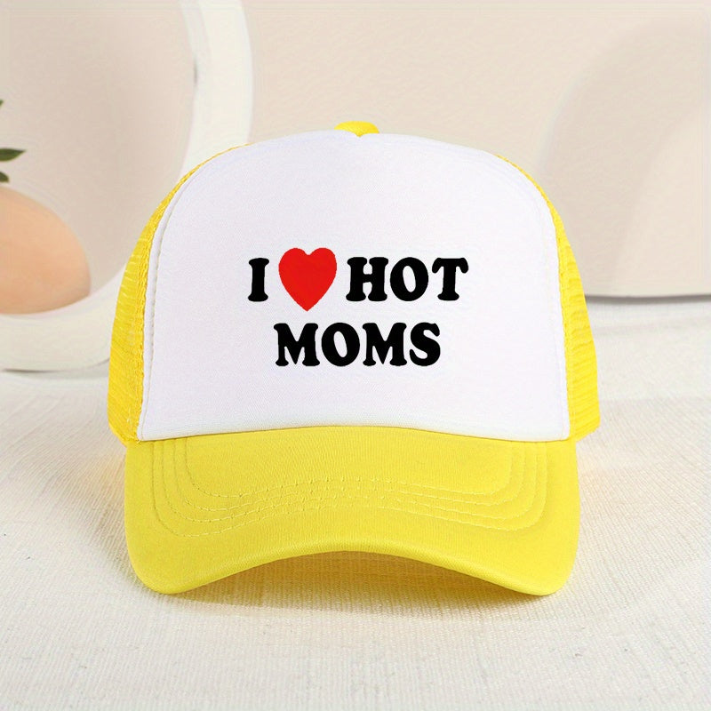 Letter Printed Baseball Cap Mesh Sunshade Hat