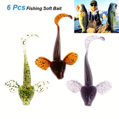 6pcs Soft Fishing Lure Bionic Swimbait Fishing Accessories
