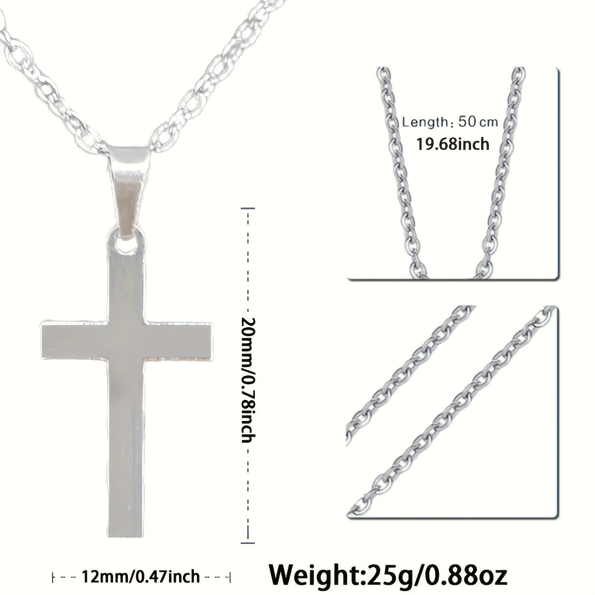 Y2K Cross Pendant Necklace for Kids
