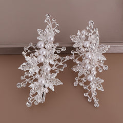 Wedding Hairclip Rhinestone Faux Pearl Barrette Hairpin Hair Accessories