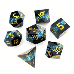 7pcs Resin Colorful Dice Game Accessories Sided Mini Dice Game Punishment