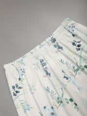 Floral Lounge Set Long Sleeve Top & Pants Women's Loungewear
