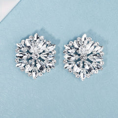 Rhinestone Shoe Buckles Removable Flowers DIY Shoe Clips Wedding Party