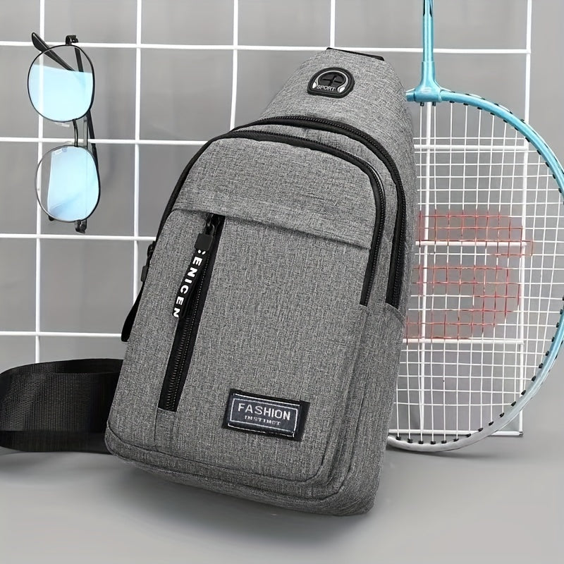 Men's Crossbody Chest Bag Sling Bag For Outdoor Sports Travel