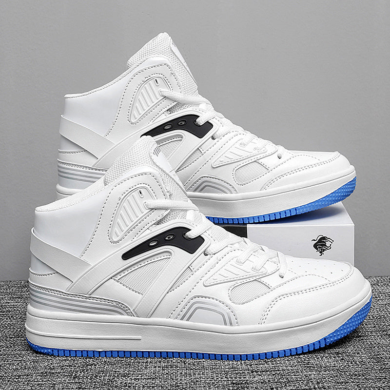 Men's High Top Faux Leather Casual Shoes