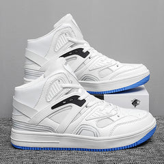 Men's High Top Faux Leather Casual Shoes