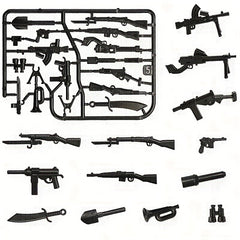5pcs Military Weapon Accessories Storage System for Building Toys