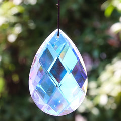76MM AB Grid Crystal Suncatcher Pendant