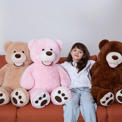 4in Cartoon Plush Doll Big Bear Throw Pillow Stuffed Animal Soft Plush Toys