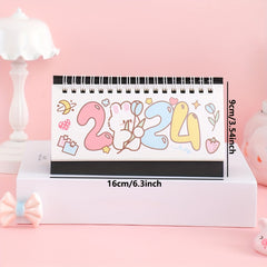 Cartoon Desk Calendar - October to December - Planning & Organizing Schedule