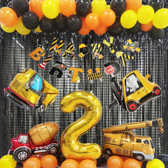 Construction Balloons Excavator Dump Truck Mixer Truck