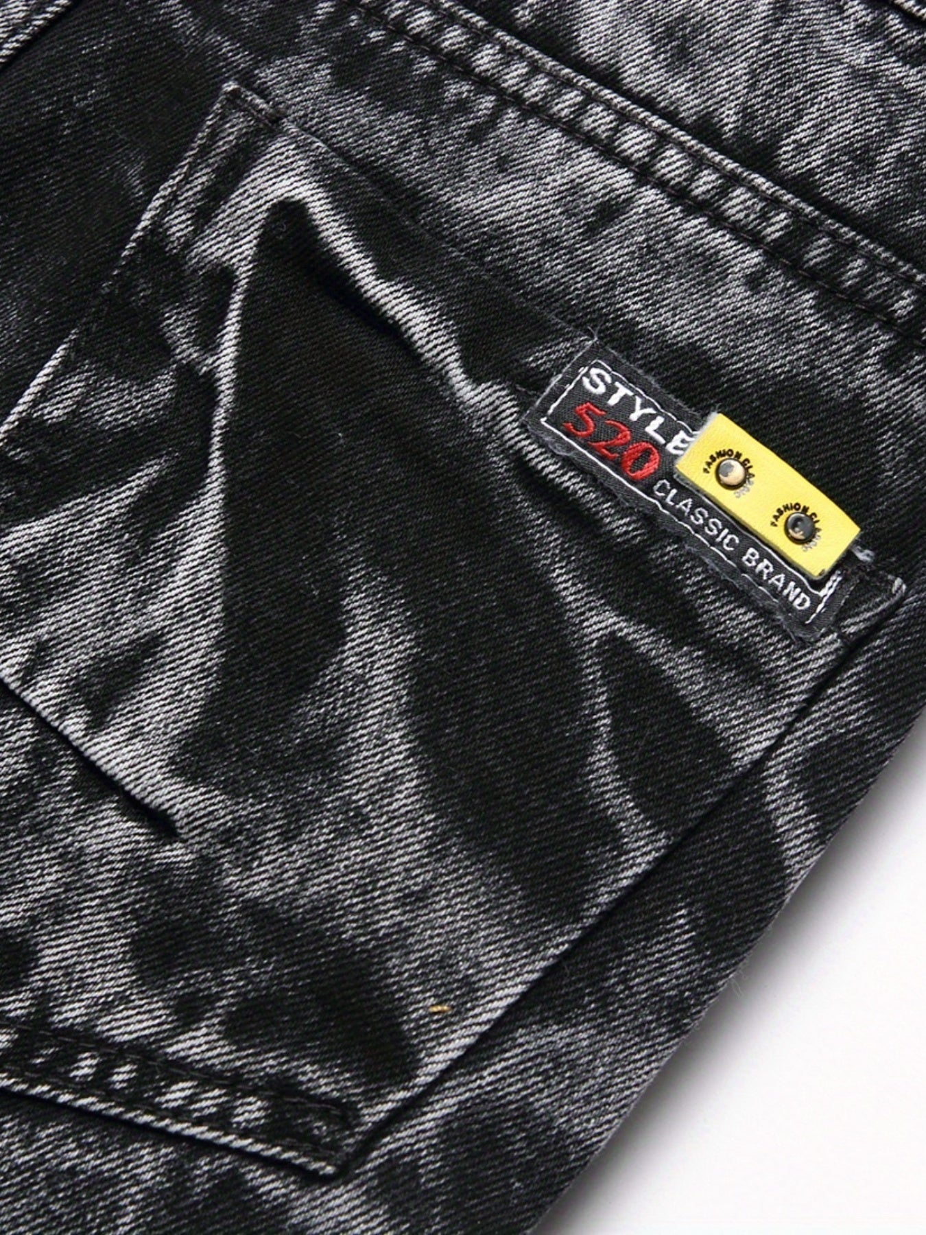 Boys Distressed Skinny Jeans Slim Fit Washed Denim Pants