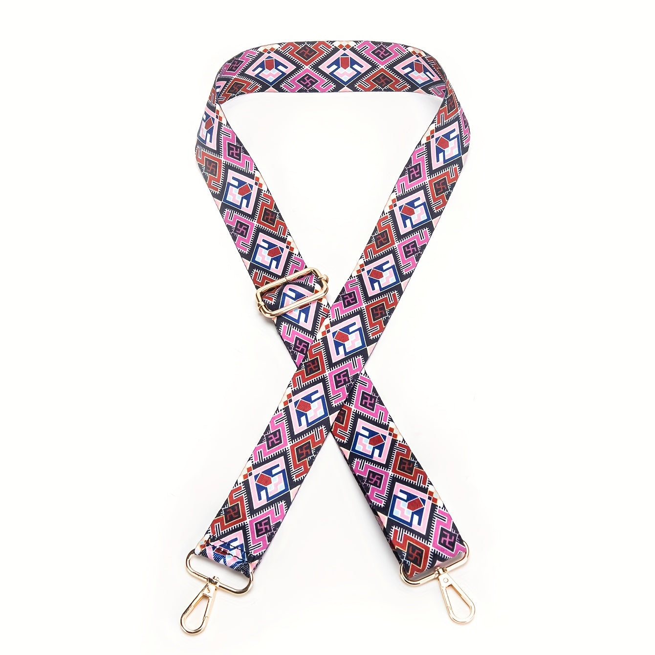 Geometric Pattern Ethnic Style Shoulder Strap Replacement Belt