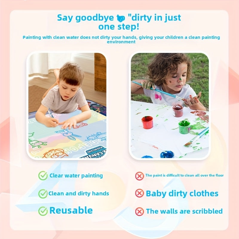 Magic Water Canvas Kids' Toy with Sea Creatures & Colorful Designs