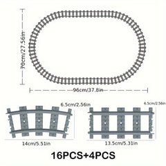 20pcs Train Track Building Block Set - DIY Christmas Gift